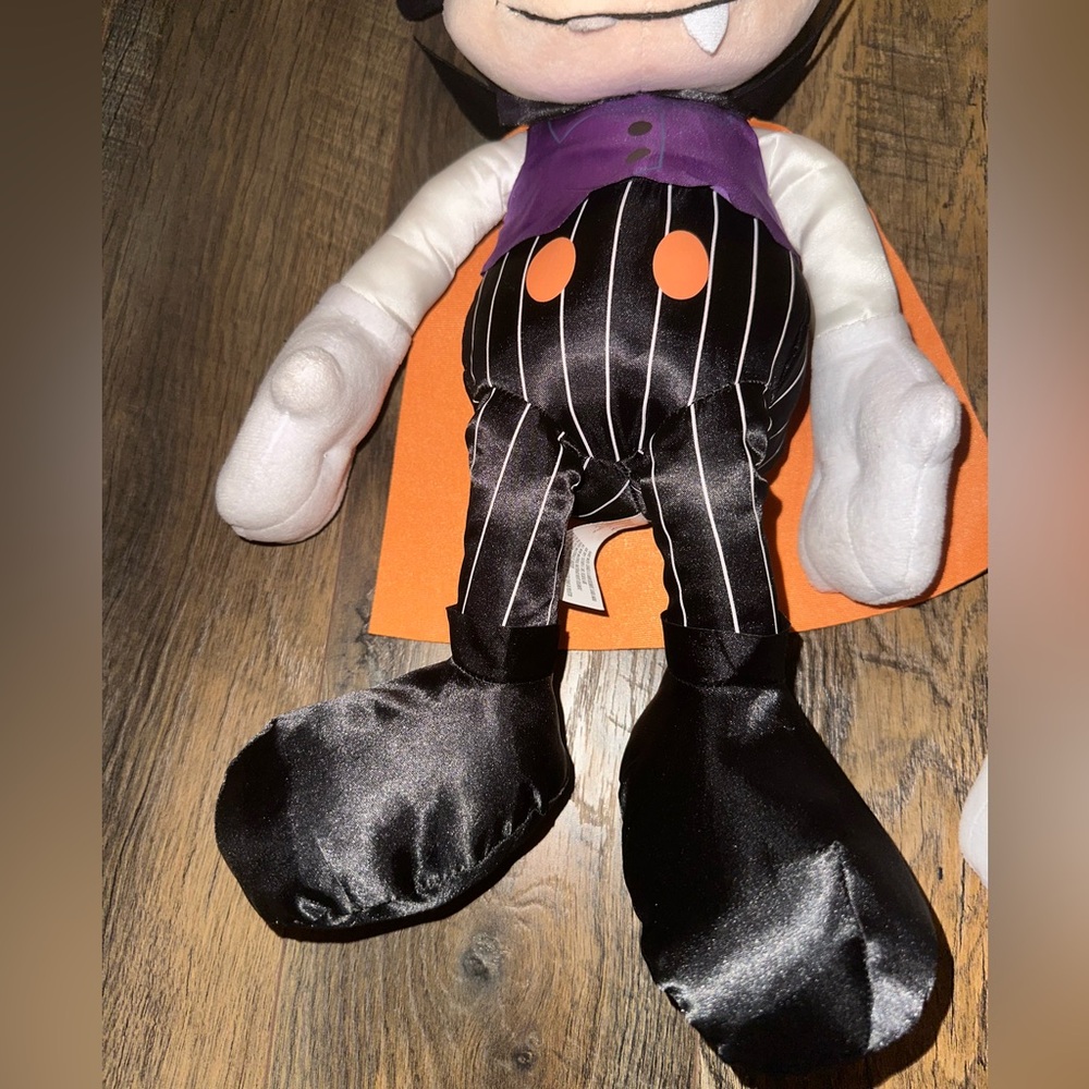 Mickey And Minnie Mouse Plush Vampire & Witch 18” Long ~ NWT (you get both) - Picture 5 of 11
